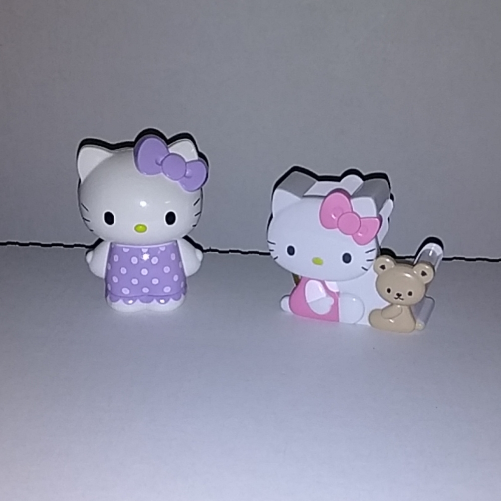 Hello Kitty tape dispenser and pencil sharpener